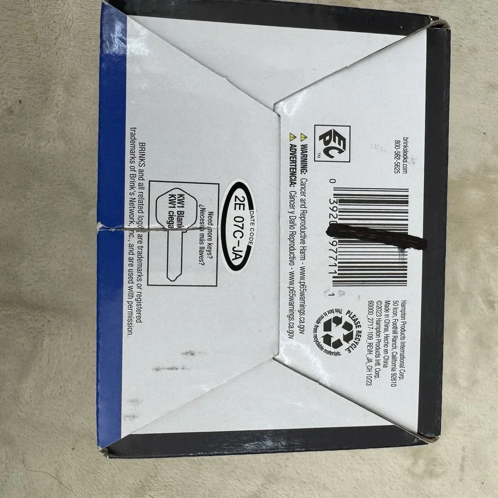 Brinks Pro Guard Deadbolt Antique Brass Keyed One Side ANSI Grade 2 (1 Key)